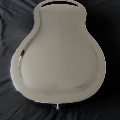 Tricone Metal Resonator Guitar - Nickel & Chrome Brass Body image 6