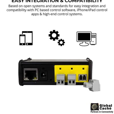 Global Caché IP2CC-P iTach TCP/IP to Contact Closure Converter with Power Over Ethernet - Connects Relay Devices to a Wired Connection image 3