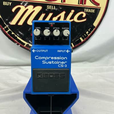 Boss CS-3 cs3 Compression Sustainer Compressor Pedal with Box - Black Label / MIT Made In Taiwan / ACA 12-volt power 1990 image 2