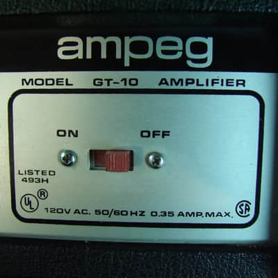 Vintage Ampeg GT-10 1 x 10" 10-Watt Solid State Guitar Combo Amplifier image 6