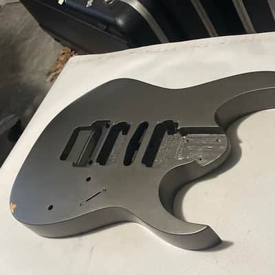 2000's Indonesian Ibanez RG5EX1 Grey Pewter Basswood Guitar Body Floyd Ready image 3