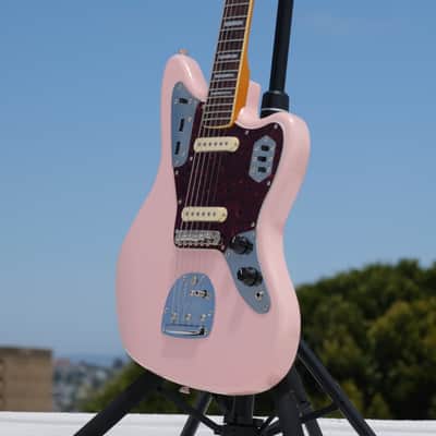 Fender Squier FSR Classic Vibe '70s Jaguar - Shell Pink - Mods & Extras image 4