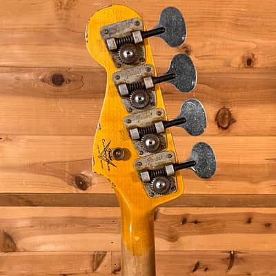 Fender Custom Shop Limited Edition Heavy Relic Custom Jazz Electric Bass USED - Aged Natural image 6