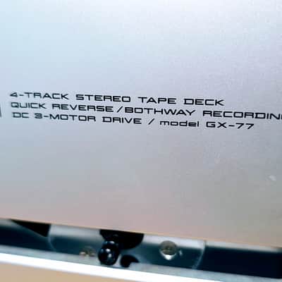 Akai GX-77 reel to reel - [Superb!] condition, refurbished ($600!), original takeup reel, original service manual, extra NOS tape! image 14