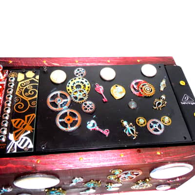 Synth Portal Steampunk Modular Powered Synthesizer-no modules 2025 - Wood/black & bronze image 7