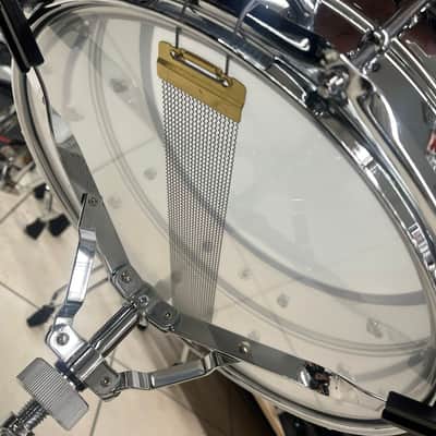 Ludwig LU5514SL Supralite 5.5x14" 10-Lug Steel Snare Drum with P88I Strainer 2021 - Present - Polished Steel image 4
