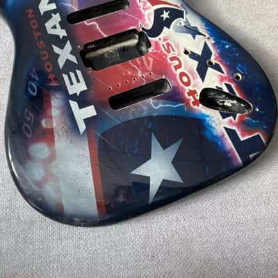 Colorful Water Transfer Print Solid Wood ST Electric Guitar Body—Single-Single-Double Pickups—DIY image 2
