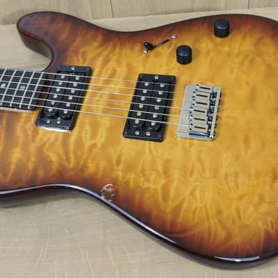 Fender American Deluxe Telecaster HH. Quilted Maple Top 2005 - Tobacco Sunburst image 2