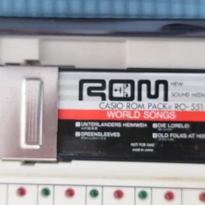 Vintage Casio PT-80 Electronic Keyboard W/ ROM Module Box Manual Very Clean 32-Key Mini Synthesizer Power Adapter No Corrosion on Battery image 5