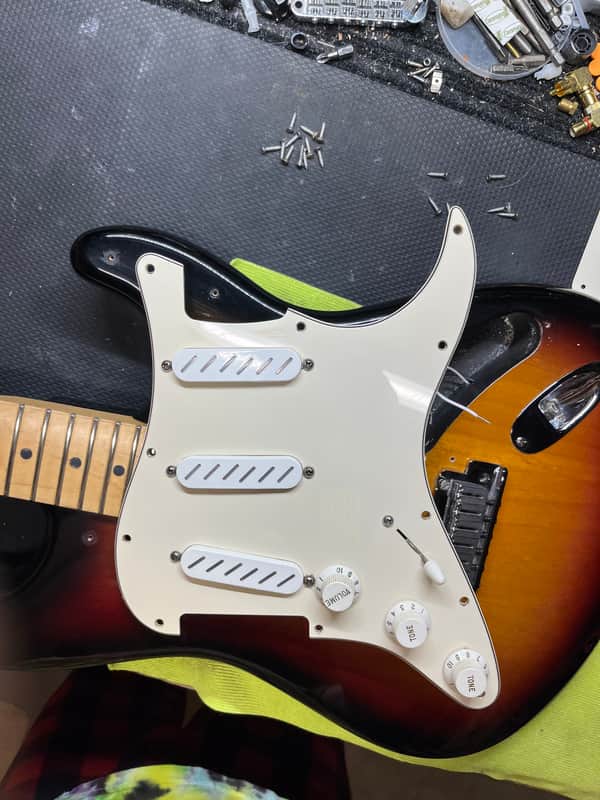 Zexcoil  Strat pickups loaded pickguard BJH4 SFM BTM4 with push/push pots wired image 1
