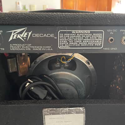 Peavey Decade 10-Watt 1x8" Guitar Combo 1980s - Black Bild 5