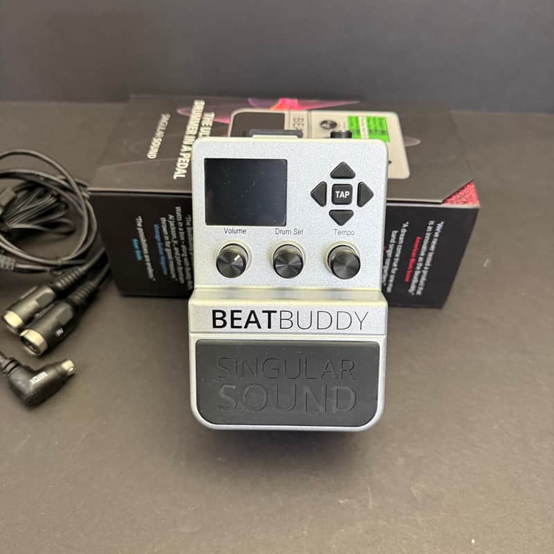 Singular Sound BeatBuddy Drum Machine Pedal w/ 3.5mm MIDI Mod & Original Accessories