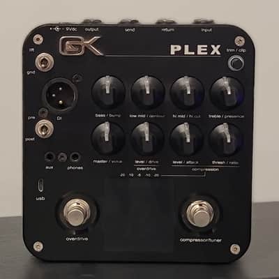 Gallien-Krueger GK PLEX 4-Band Active Bass Preamp Pedal - Black image 1