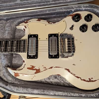 Jaydee Old Boy Standard Tony Iommi Signature 2020 White Relic image 2