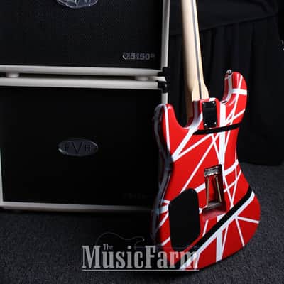 Kramer 1984 Reissue 2005 Eddie Van Halen 5150 Striped Electric Guitar w Gig Bag image 22
