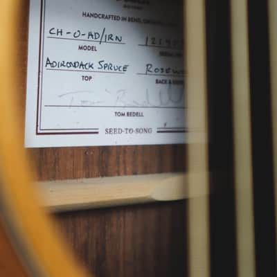 Bedell Coffee House Orchestra Natural Adirondack Spruce & Indian Rosewood image 7