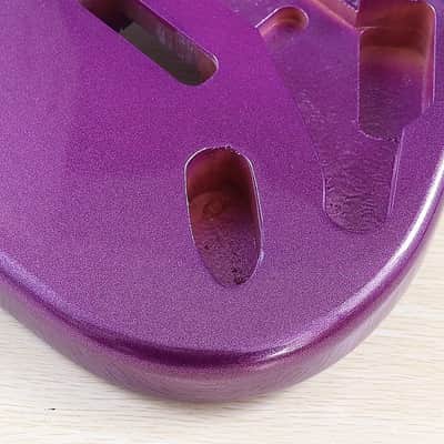 Metallic Purple Strat Style Guitar Solid Body image 3