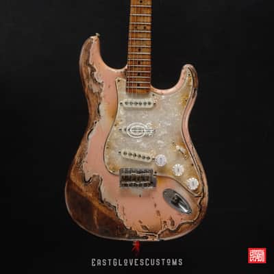 Fender Stratocaster 60th Anniversary Shell Pink Heavy Aged Relic by East Gloves Customs image 1