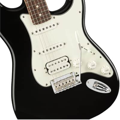 Fender Player Stratocaster HSS with Pau Ferro Fretboard 2018 - Present - Black image 3