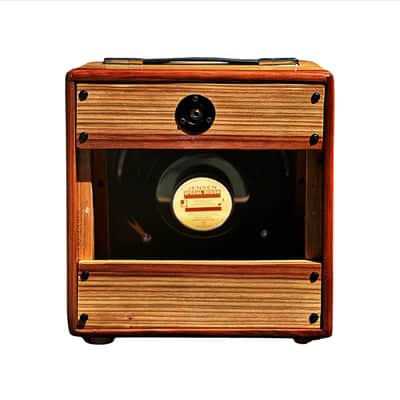 Unique Ashen 1x10 Handmade Redwood Guitar Cabinet w/ Jensen C10R Speaker image 4