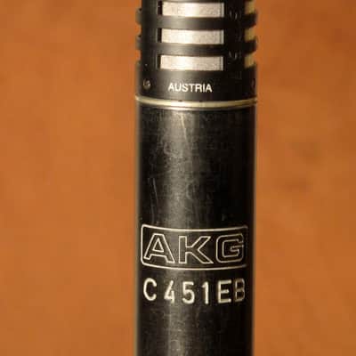 AKG C 451 EB with CK1 small diaphragm condenser vintage microphone SN 15370 image 4