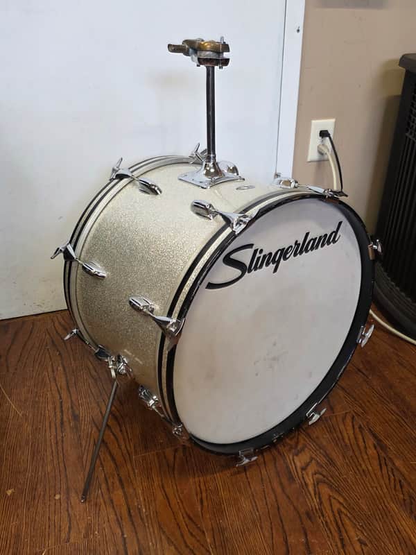 Slingerland 20x14 Bass Drum 1970s - Silver Sparkle image 1