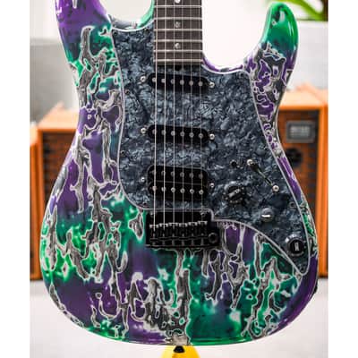 James Tyler Japan Studio Elite HD HSS-Alien Guano Semi Gloss w/Faux Matching Headstock, Black Pearl PG, Black HW, Ebony FB, Midboost & Bypass Button image 1