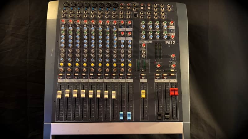 Allen & Heath PA12 12-Channel Mixer with Effects, Mixing Deck, Console, Parametric EQ, FX image 1