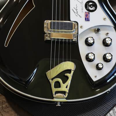 Minty! 1995 Rickenbacker 381JK John Kay Signature #233 of 250 Semi-Hollow Electric Guitar JetGlo + COA OHSC image 6