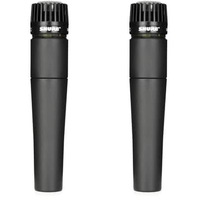 Shure SM57 Cardioid Dynamic Instrument Microphone (2-Pack) image 1
