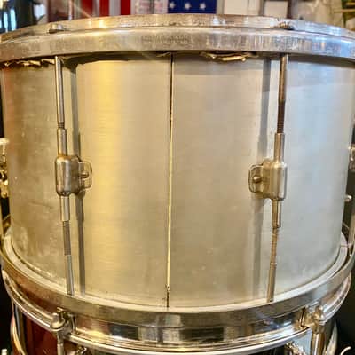 Vintage Leedy 1920s “8x14” ‘Multi-Model’ Nickel Over Brass Snare Drum image 3