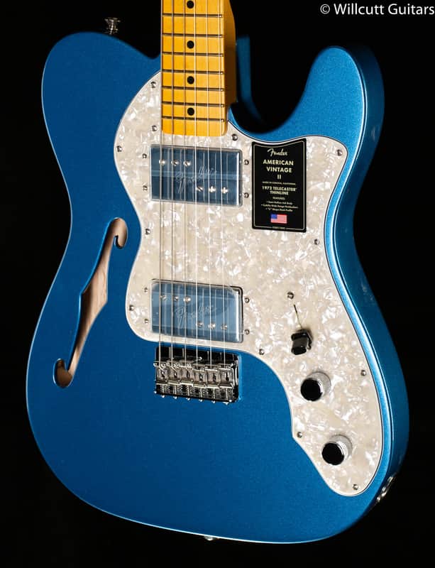 Fender American Vintage II 1972 Telecaster, Thinline Lake Placid Blue (828) image 1