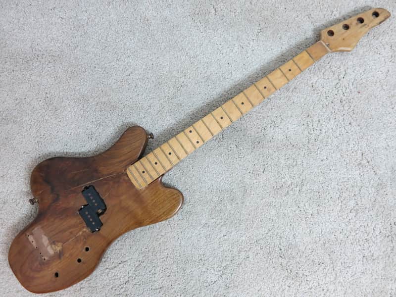 Vintage 1970s Ugly Homemade Caveman Thor Bass Project Prop Smash Me Yeesh image 1