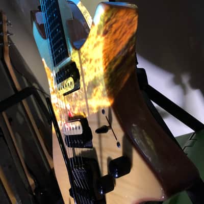 Impossible@guitar™ בְּצַלְאֵhל™ Drop Top Natural Flame + GhostFire Bullet 3.0 padded Super Thick GigBag - Safe Shipping image 18