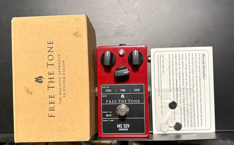Free The Tone MS-2V MS SOV Overdrive 2010s - Red image 1