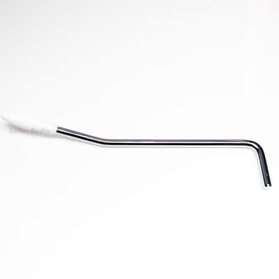 Genuine Fender Chrome Tremolo Arm Whammy Bar w/White Tip for MIJ '65 Mustang image 1