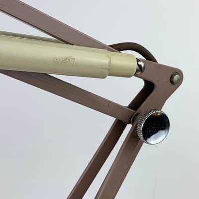 Vintage Metal LUXO Desktop Microphone Stand w/ Articulating Swing Arm & XLR image 13