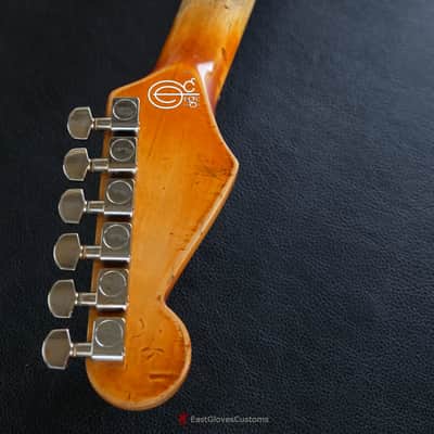 Fender Stratocaster S/S/H Black on Sunburst Aged Relic image 16