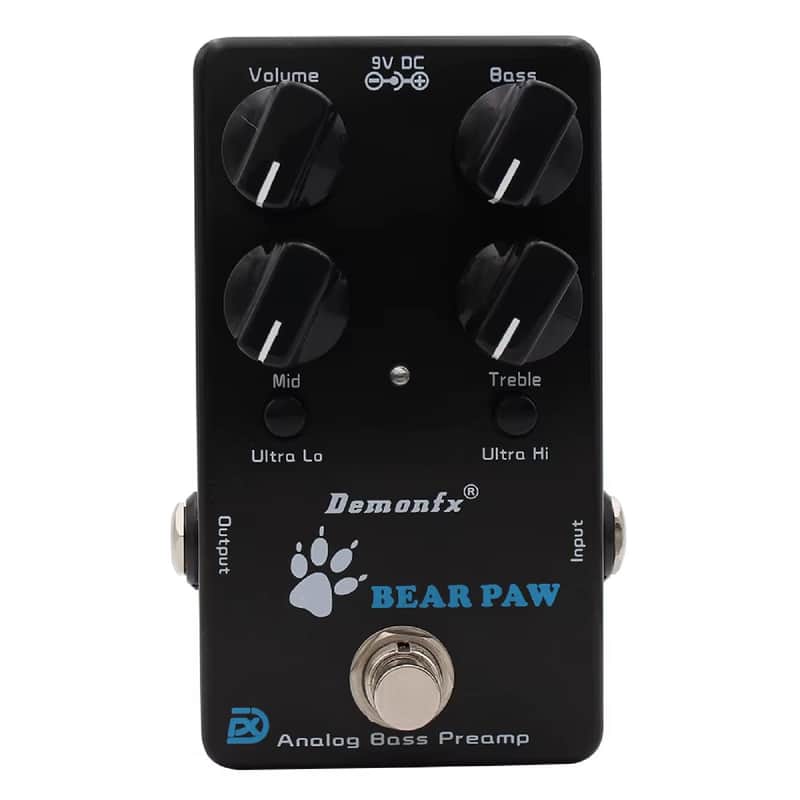 Demonfx BEAR PAW Analog Bass Preamp Bass Effect Pedal With True Bypass image 1