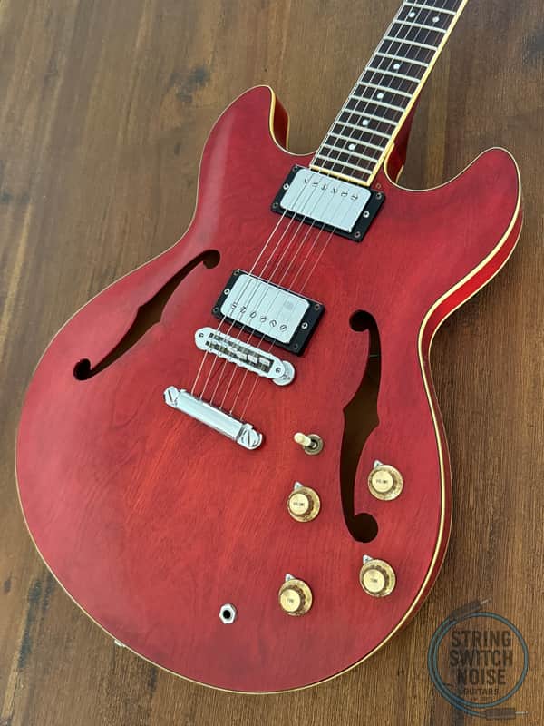Yamaha SA700, “335” Guitar, 1977, Persimmon Red, 1ST YEAR PRODUCTION - Very Good