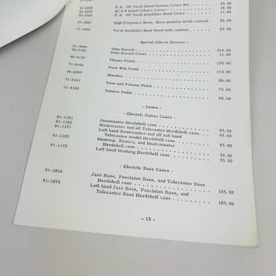 Fender Suggested Retail Price List (17 Pages) 1977 image 4