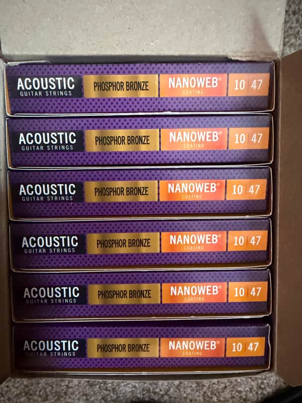 Elixir 16152 Nanoweb Phosphor Bronze 12 String Acoustic Guitar Strings - Light (12-53) 2010s - Standard image 1