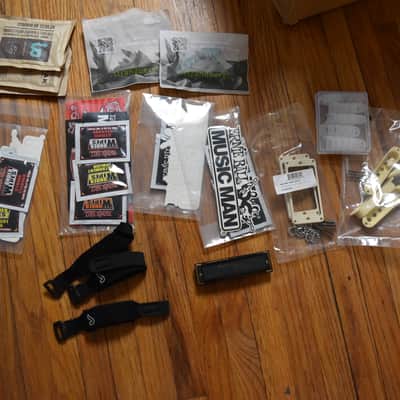 Mixed guitar and gear accessory lot, over 50 items, hardware , strings, tools, pickguards, ect. image 7