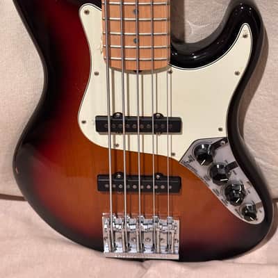 Fender American Deluxe Jazz V 2008 - Tobacco Burst image 11