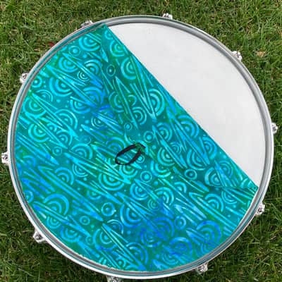 14" single layer Drum Bunny cotton drum cover - dampener - partial mute - compare to Drum Tortillas Quesadilla or Big Fat Snare image 2