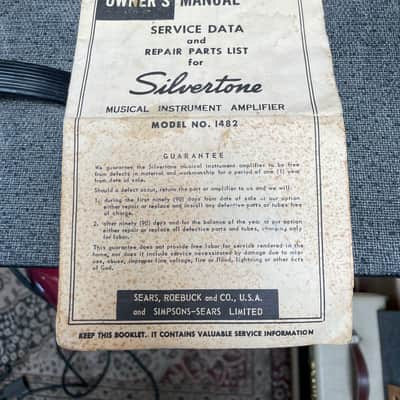 1965 Silvertone Model 1482 1x12" Vintage Guitar Combo Amp w/FTSW image 12