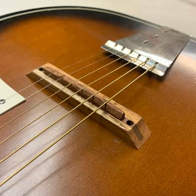 1965 Kay 5160 Flat Top Professional Rebuild Piezo Installed Great Player Gig Ready image 9