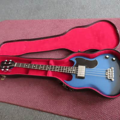GIBSON EBO early 1970 PELHAM BLUE SLOTTED HEADSTOCK ORIGINAL refinished image 24