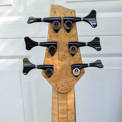 HUMAN BASE Germany Jonas Fretless 6-String Bass - Exhibition Grade Walnut Burl, AAA Flame Maple! image 10