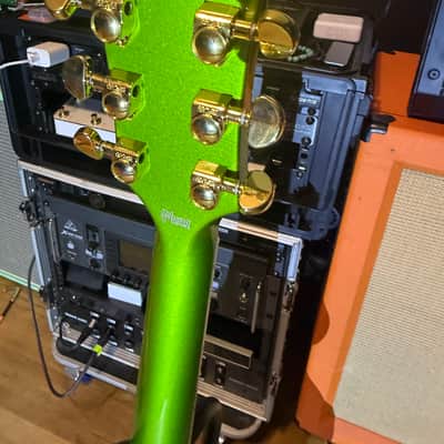 Gibson Custom Shop Made 2 Measure Les Paul Custom w/ Ebony Fingerboard Gloss Gecko Green Sparkle image 14